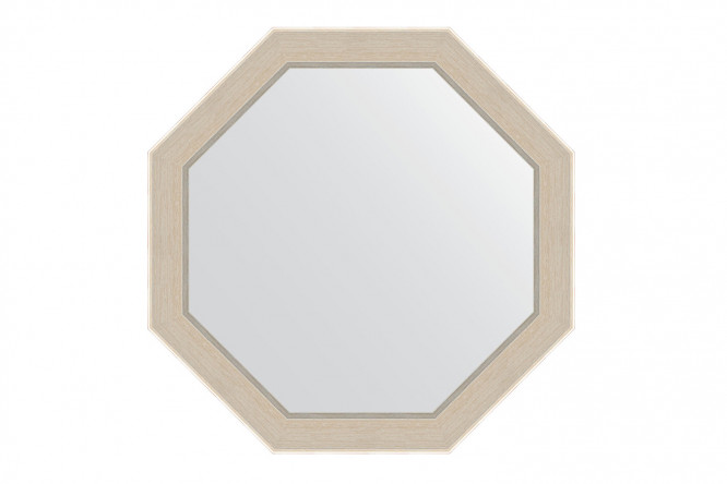 Изображение товара Зеркало настенное в багетной раме EVOFORM Octagon BY 7400, травленое серебро 54х54 см