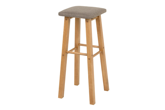 Изображение товара Барный табурет Loft Bar 34х76х34 см коричневая обивка орех ножки