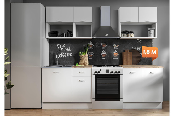 Изображение товара Кухня Изида 180х214 см, белый каркас и фасад