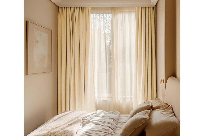 Изображение товара Комплект штор Бархатный Блэкаут 150х270 см, 2 шт., цвет ангора