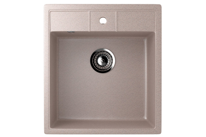 Изображение товара Мойка ULGRAN U-406 из искусственного мрамора 44,5х50х19 см для кухни