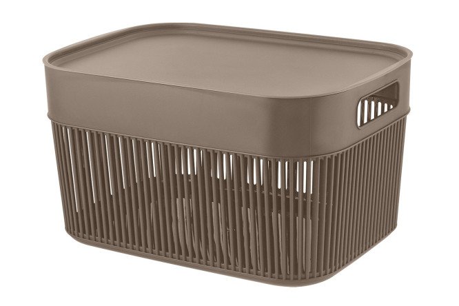 Корзина с крышкой Струна 25x19.6x34.8 см, 12 л
