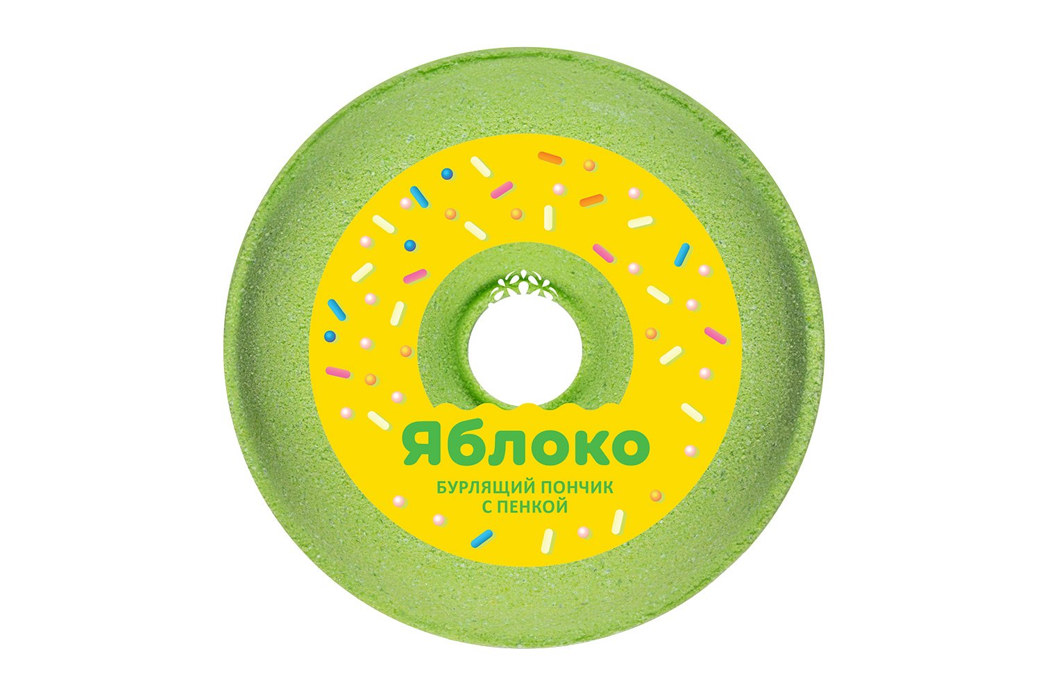 Пончик бурлящий Яблоко
