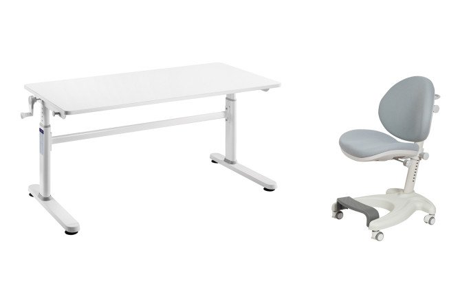 Изображение товара Комплект мебели парта Cubby Imparare Grey и кресло FunDesk Cielo Grey