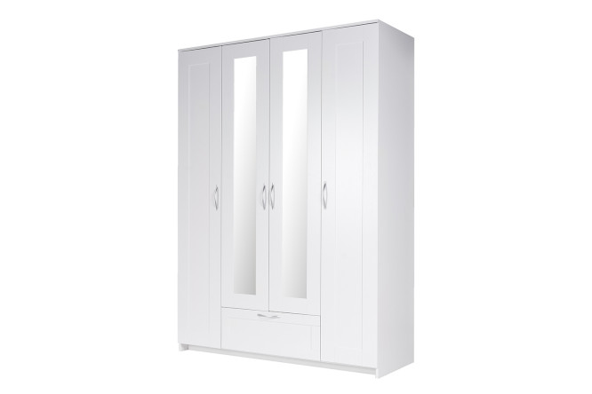 Изображение товара Шкаф 4-дверный Сириус с зеркальными дверьми и ящиком