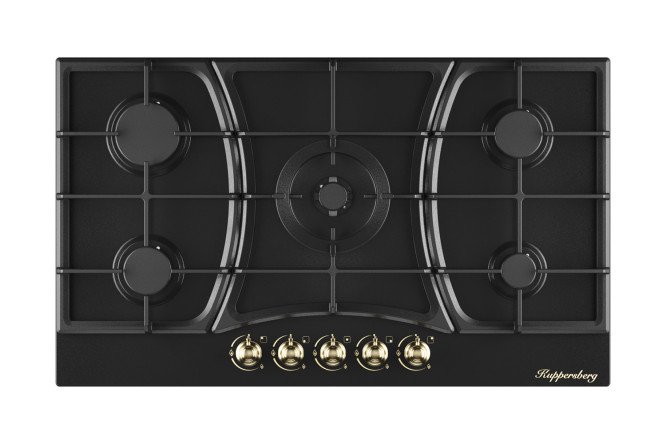Изображение товара Газовая панель KUPPERSBERG Classic FS 910 Ant Bronze 86 см нержавеющая сталь антрацит