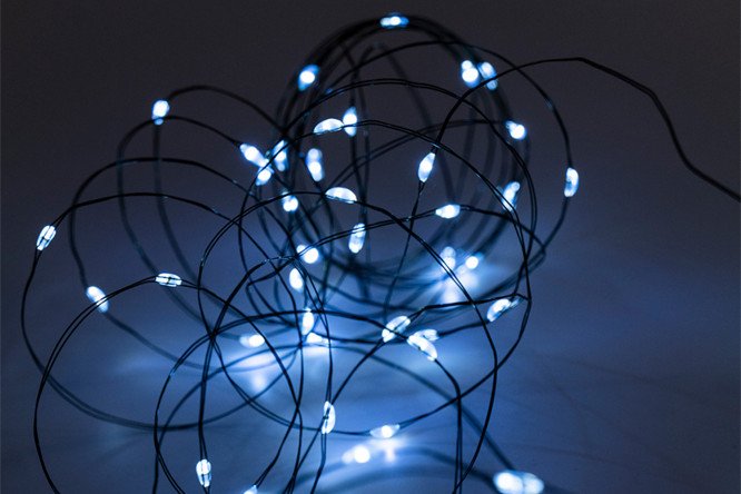 Изображение товара Электрогирлянда DC-G06-50 W 5,1 м нить для украшения помещений и улиц