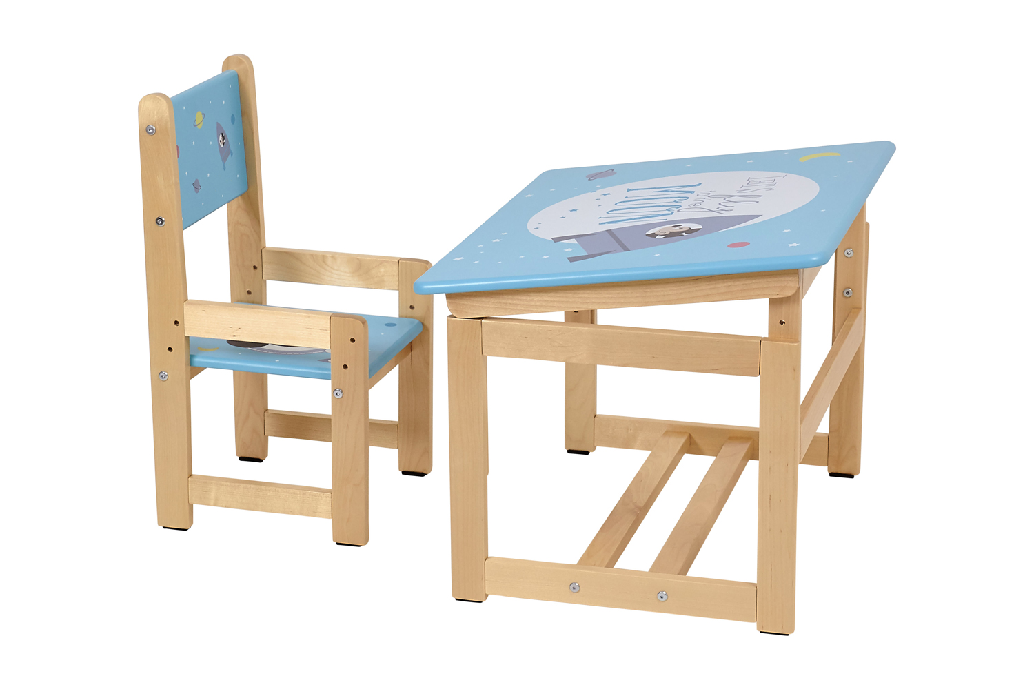 Детский столик с полочками