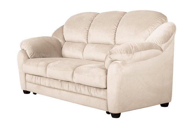 Изображение товара Диван-кровать Берг бежевый велюр современный для гостиной и спальни