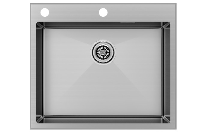Изображение товара Врезная мойка для кухни PAULMARK Kroner-Edge 59 см нержавеющая сталь