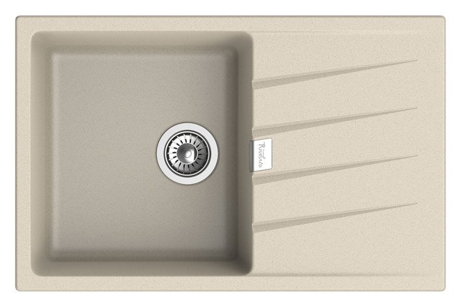 Изображение товара Врезная мойка RIVELATO Raum RM-78 78x50x20 см из кварца с крылом