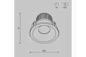 Светильник встраиваемый LED MAYTONI Downlight Zoom 6x6x6 см, LED