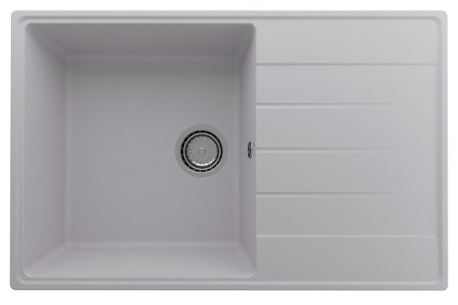 Изображение товара Мойка кухонная ULGRAN Quartz Prima 780-04 с крылом 50x78 см из кварцевого композита