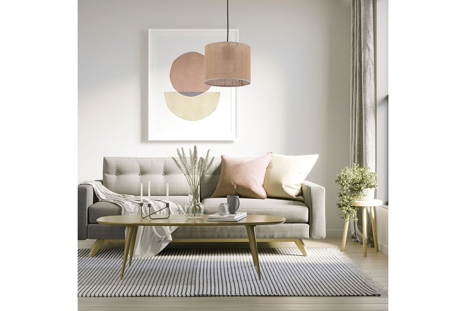 Светильник подвесной TK LIGHTING Juta 2 кв.м., 30х160х30 см, E27