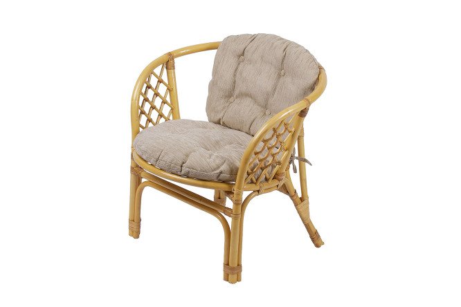 Изображение товара Стильное кресло Багама 70х75х70 см с мягкими элементами и комплектом подушек