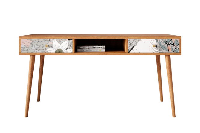 Изображение товара Письменный стол Berber BB18 с принтом, 150х75х60 см