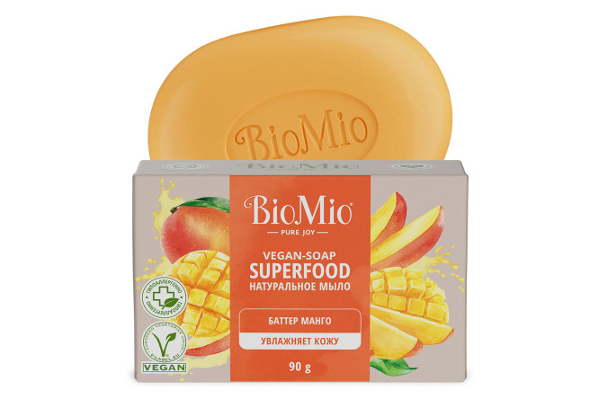 Изображение товара Натуральное мыло BioMio Bio-soap superfood с баттером