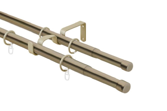 Изображение товара Карниз-телескоп двойной 56 65 раздвижной 160-300 см