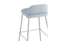 Барный стул Stool Group Mist 47х90х47 см, цвет сидушки серо-голубой, ножек серо-голубой