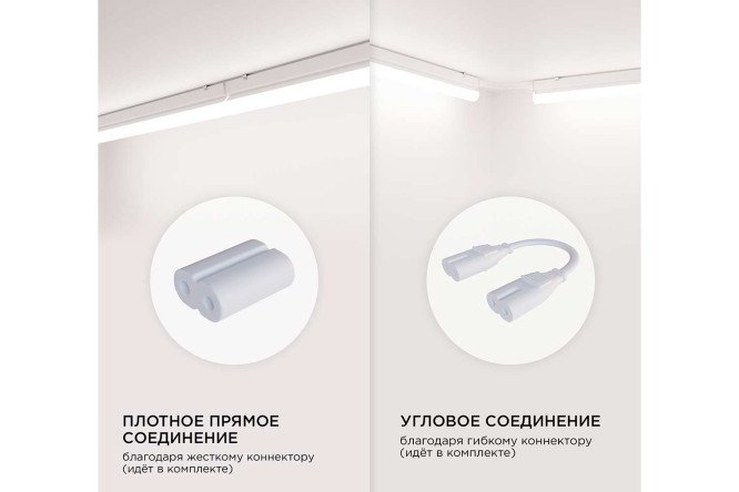 Фото 10 Светильник светодиодный APEYRON Touch 30-07, линейный, сенсор, аналог Т5, 18Вт, 230В/50Гц, 1530лм, 4000К, IP20, белый, 1172х23х35мм, поликарбонат