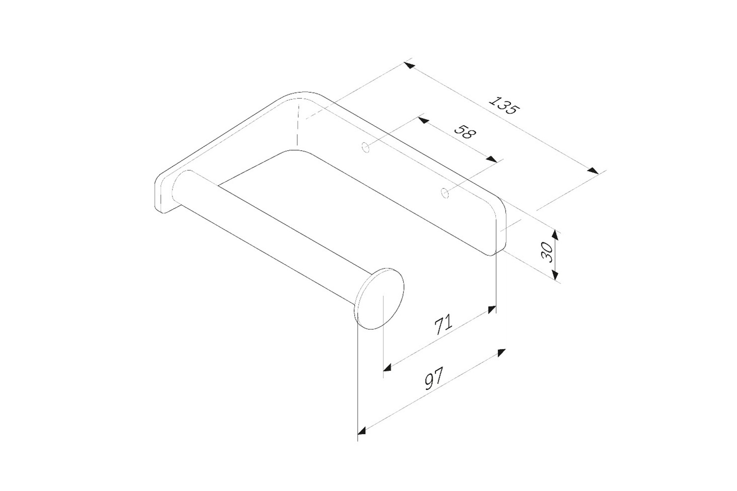 Держатель для туалетной бумаги AM.PM Inspire V2.0 A50A34100