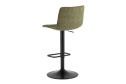 Стул барный Stool Group Tyler 45х85.5х49.5 см, цвет обивки зелёный, ножек чёрный