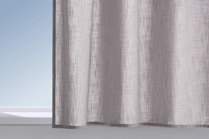 Изображение товара Штора для кухни HOFF Tina 140x180 см серый универсальная лента