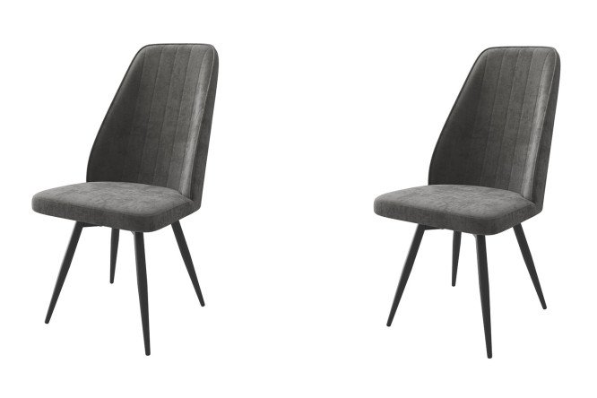 Изображение товара Комплект поворотных стульев Leonard с велюровой обивкой