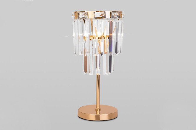 Светильник настольный с выключателем EUROSVET Elegante E14, 20x45x20 см