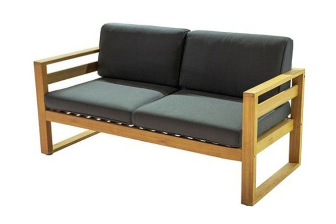 Изображение товара Диван Booka 154х83,5х78 см светло-коричневый с тёмно-серым графитом