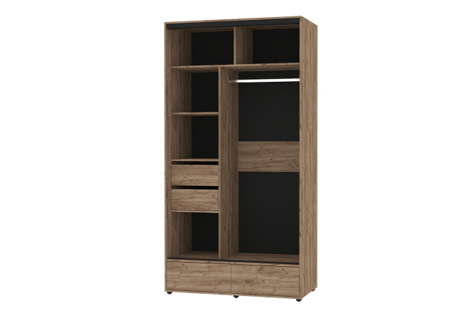 Фото 13 Шкаф-купе 2-дверный Mod 123,2х239х62 см, дуб табачный Craft