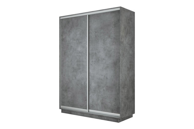 Изображение товара Шкаф-купе 2-дверный Slide-2 v.2 120х220х45 см бетон серебро