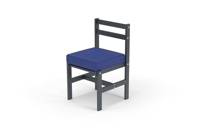 Изображение товара Стул Scandi 47x84x49.7 см антрацит тёмно-синий современный дизайн