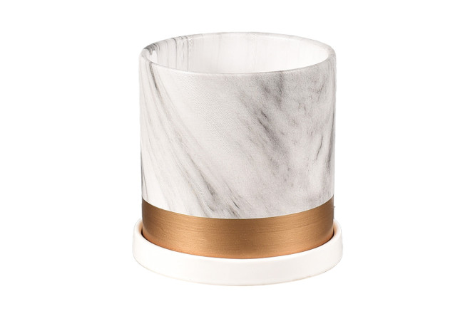 Изображение товара Горшок с блюдцем Mandarin decor Альба 18х18 см Изображение товара Горшок с блюдцем Mandarin decor Альба 18х18 см