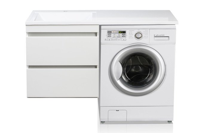 Изображение товара Тумба подвесная STYLELINE Даллас 120 Люкс Plus СС-00002351 58 см, цвет каркаса белый, фасада белый