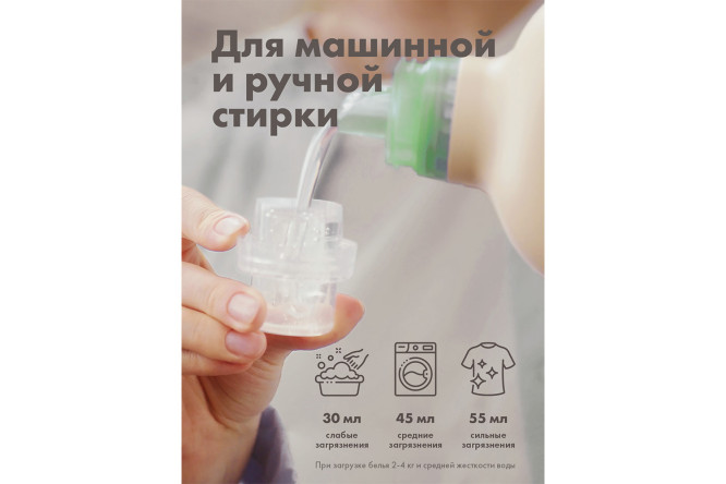 Фото 9 Гель BioMio Bio-Laundry Gel Сolors&Whites для стирки белого и цветного белья 900 мл