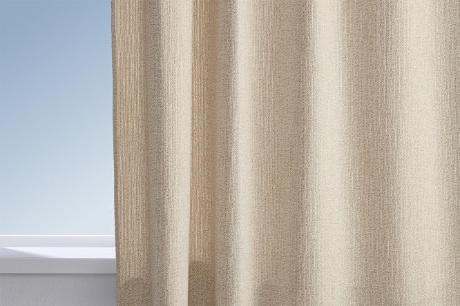 Изображение товара Штора HOFF Ассамбляж 145x300 см, бежевый, 1 шт.