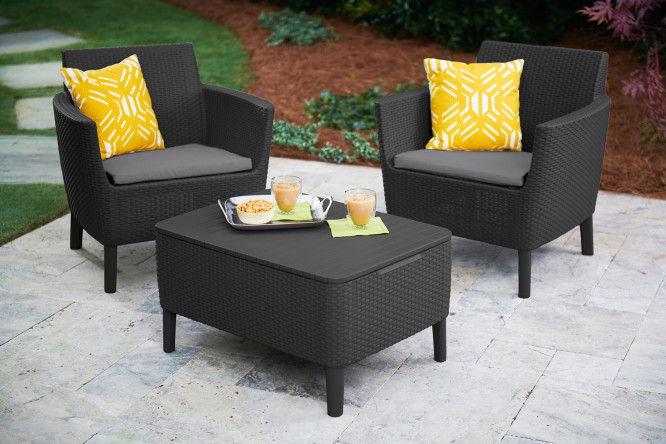 Комплект садовой мебели Salemo Balcony Set цвет графит