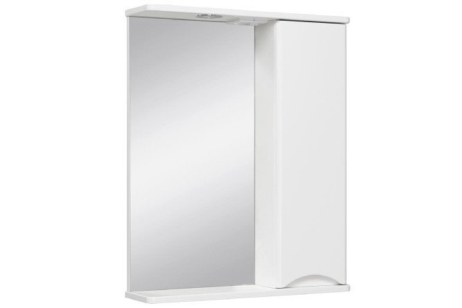 Изображение товара Зеркальный навесной шкаф RUNO Афина белый, 60х75х16 см, правый