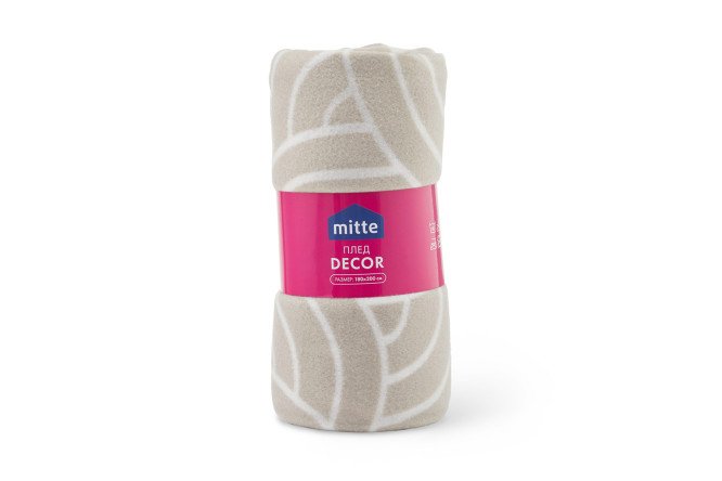Плед MITTE Decor Флис, 180х200 см