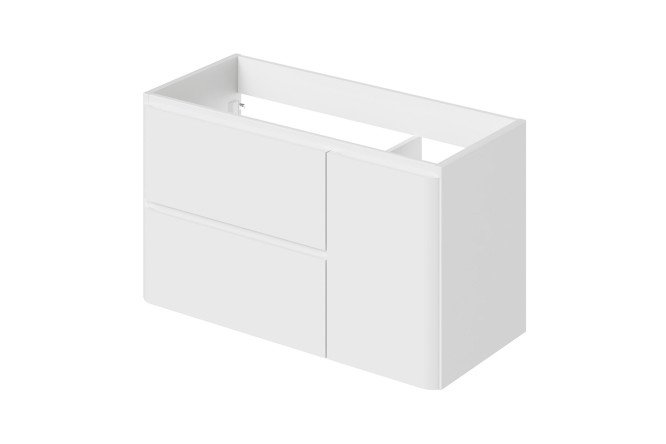 Изображение товара Тумба под раковину подвесная Roberto 100 99.5 см, цвет каркаса белый (RAL 9003), фасада белый (RAL 9003)