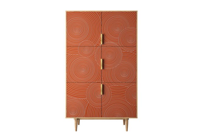 Изображение товара Комод большой Line с 6 дверками - стильная мебель для хранения