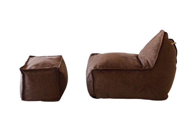 Изображение товара Кресло Манхеттен из велюра с пенополистирольными гранулами и пенополиуретаном