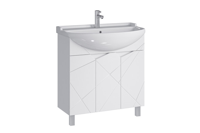 Изображение товара Тумба напольная Sanstar Каскад 350.1-1.4.1 белая 78,1 см