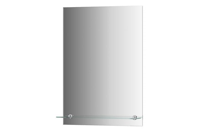 Изображение товара Настенное зеркало с фацетом и полочкой EVOFORM Attractive 50х70 см