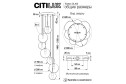Светильник подвесной CITILUX Томми 17 кв.м., 42х215х42 см, E14