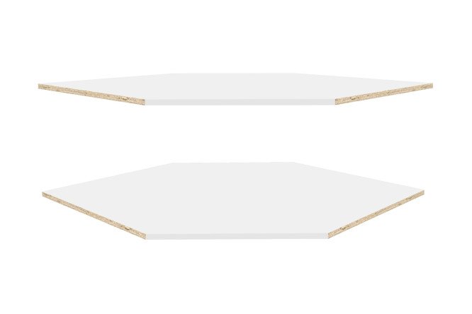 Изображение товара Комплект полок для каркаса Оскар 2 шт. ЛДСП для шкафа 95,5х58 см