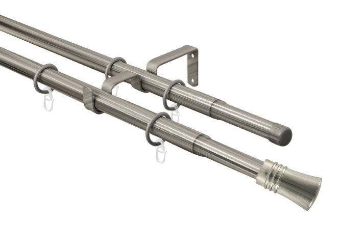 Изображение товара Карниз-телескоп двойной ARTTEX 246 587 120-210 см для штор