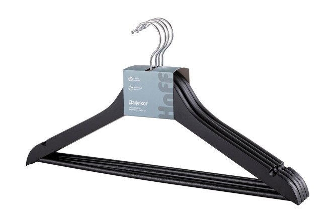 Изображение товара Набор вешалок для одежды HOFF Дафлкот 4 шт.