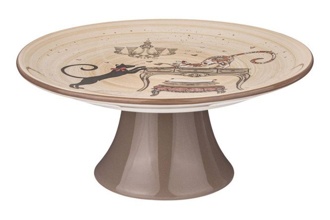 Изображение товара Тортовница Парижские Коты керамическая мультиколор 22x11x22 см